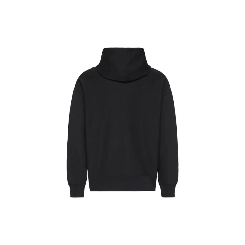 Calvin Klein black hoodie with soft smooth fabric and classic relaxed fit for comfortable casual wear