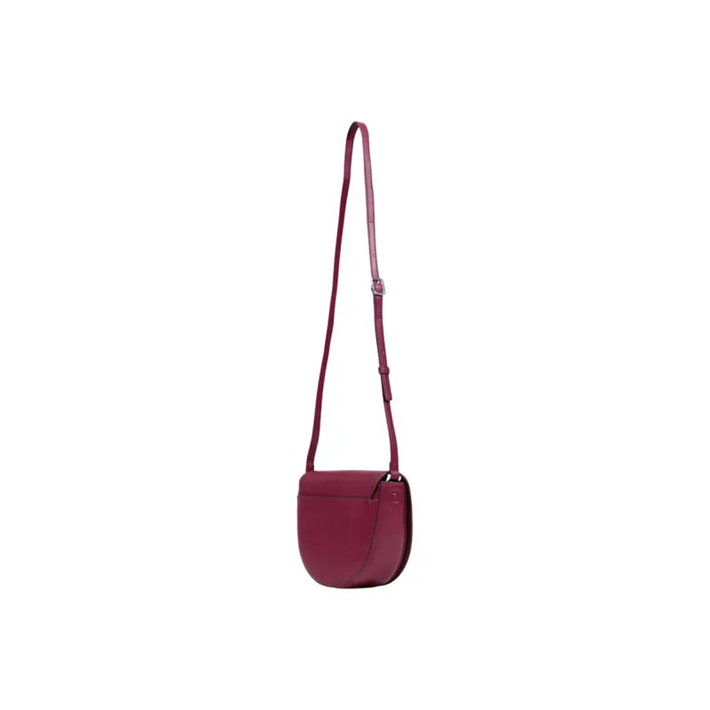 Calvin Klein Bordeaux polyurethane shoulder bag for women with sleek burgundy leather and adjustable strap