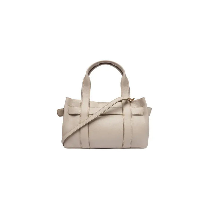 Calvin Klein beigefarbene Lederhandtasche mit strukturiertem Design und top handhaben
