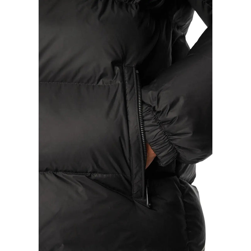 Calvin Klein Jeans Schwarze Herrenjacke mit Steppeinsätzen und Reißverschlusstasche, Vorderansicht
