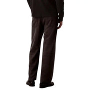 Calvin Klein Baggy-Jeans für Herren, schwarze Lyocell-Viskose, Rückseite sichtbar, mit dunkelgrauem, weitem Bein und entspannter Passform.