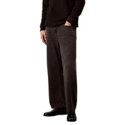 Calvin Klein Jeans Baggy-Jeans für Herren aus dunkelgrauem Lyocell-Viskose-Denim mit weitem Bein und dezenter Waschung