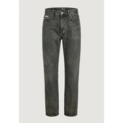Calvin Klein Jeans Herren-Jeans aus dunkelgrauem Denim mit geradem Bein und klassischem Fünf-Taschen-Design