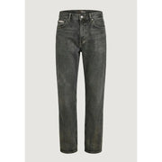 Calvin Klein Jeans men dark gray denim jeans with straight-leg cut and classic five-pocket design