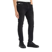 Calvin Klein Jeans Schwarze Herren-Jeans aus Baumwoll-Denim in schmaler Passform mit modernem Slim-Fit-Design und dezenter Waschung für einen zeitgemäßen Look