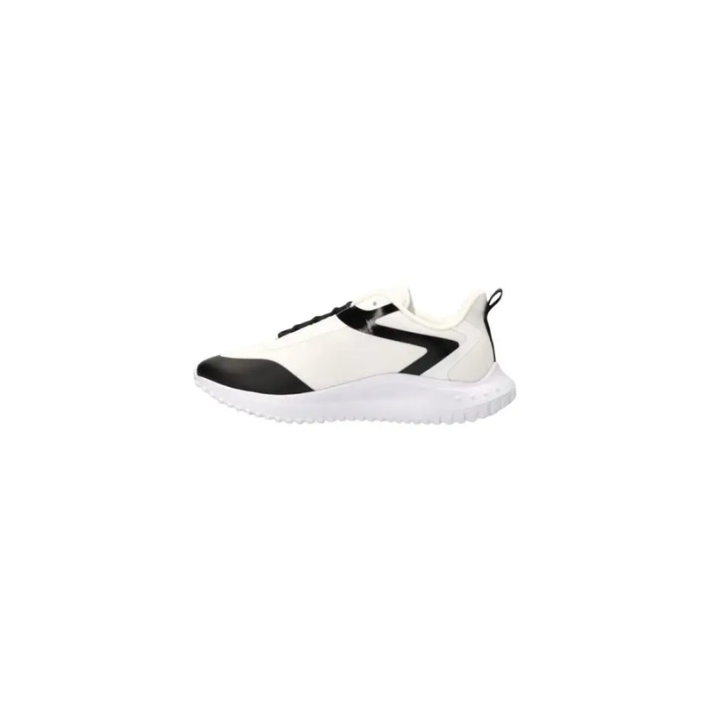 Calvin Klein Jeans Schwarze und weiße Schnürsneaker für Herren mit elegantem Design, Obermaterial aus Polyester und profilierter Gummisohle