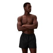 Calvin Klein Jeans Schwarze Herren-Badeshorts aus Polyester mit Kordelzug im Bund für bequemen Sitz