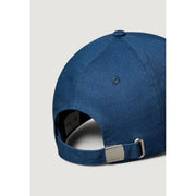 Blaue Jeans-Baseballkappe mit verstellbarem Riemen und silberfarbener Metallschnalle aus Bio-Baumwolle von Calvin Klein Jeans