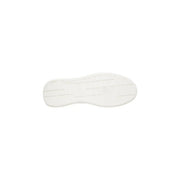 White rubber sole with minimalist textured grooves on black calvin klein jeans men leather sneakers ym0ym01344