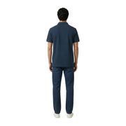 Marineblaues Kurzarm-Poloshirt aus Baumwolle von Calvin Klein Jeans Herrenmodell in Größe L, ideal für Freizeitkleidung