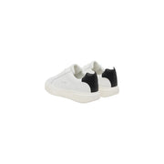 Calvin Klein Jeans men low-top sneakers in white and black leather with a minimalist design for fall winter