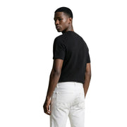 Calvin Klein Jeans men t-shirt featuring a black textured short-sleeve design for casual wear