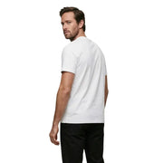 Weißer, kurzärmeliger Baumwoll-Rundhalsausschnitt t-shirt für Männer von Calvin Klein Jeans ideal für Freizeitkleidung