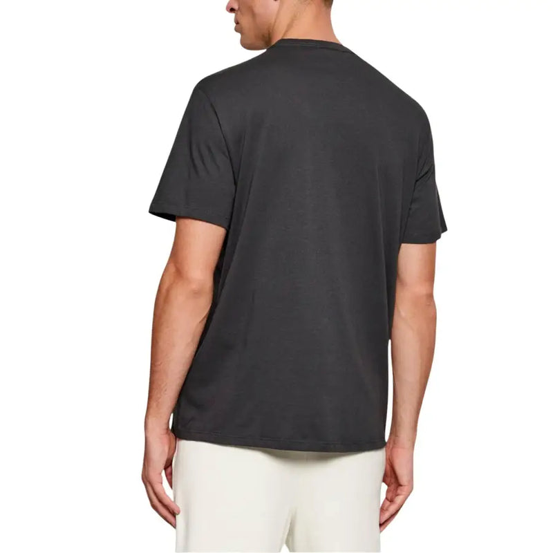 Calvin Klein Jeans Männer t-shirt Schwarzes, kurzärmeliges Baumwollshirt mit Rundhalsausschnitt für die Freizeit.
