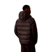 Calvin Klein Jeans Steppjacke für Herren in Dunkelbraun mit Steppmuster und Kapuze, Vorderansicht