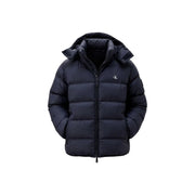 Calvin Klein Jeans Steppjacke für Herren in Dunkelblau mit gestepptem Design und Kapuze, Vorderansicht