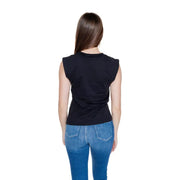 Calvin Klein Jeans schwarzes ärmelloses Tanktop aus Baumwolle top mit figurbetonter Silhouette
