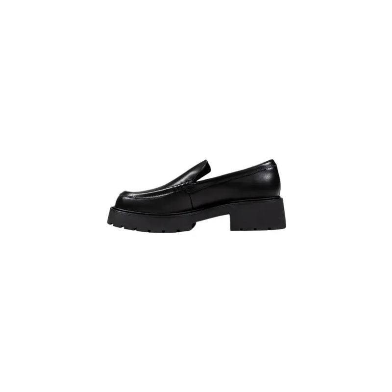 Black leather loafer with chunky platform sole from Calvin Klein Jeans women black wool slip on shoes