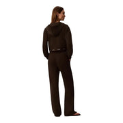 Schwarzes Calvin Klein Hoodie- und Hosen-Set aus Baumwolle für Damen im lässigen Stil