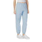 Calvin Klein Jeans women light blue soft cotton joggers with elastic waistband and cuffed hems