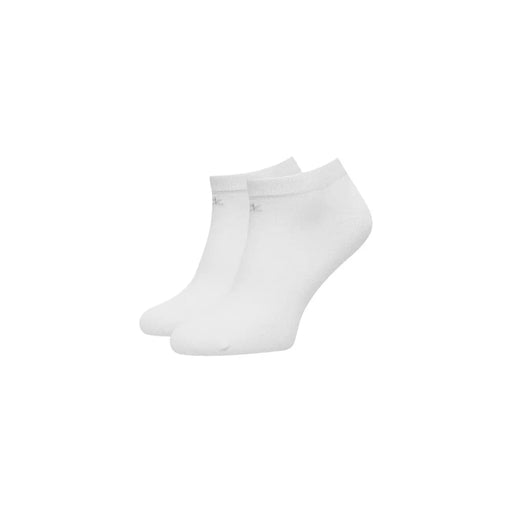 Weiße Baumwoll-Knöchelsocken für Damen von Calvin Klein Jeans mit einem dezenten Logo an der Seite für Sneaker