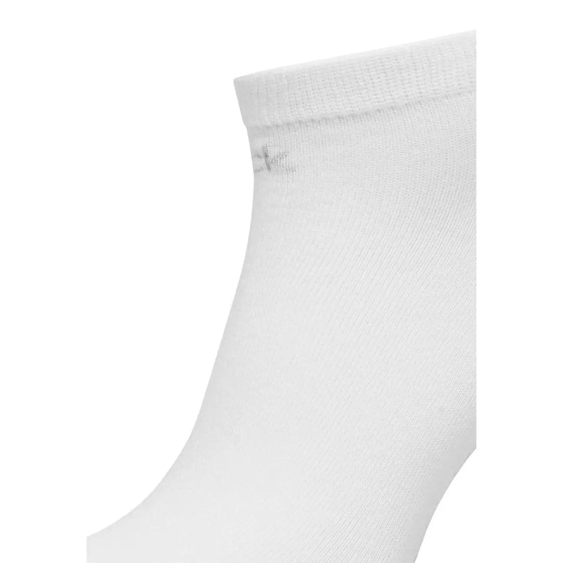 Calvin Klein Jeans Weiße Damen-Baumwollsocken für Sneaker mit dezenter Strickstruktur und kleinem, gesticktem Logo in der Nähe top