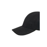 Schwarze Calvin Klein Herren-Baseballkappe aus dezent strukturiertem Polyestergewebe mit gesticktem Logo, Einheitsgröße