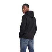 Calvin Klein Schwarzer Herren-Kapuzenpullover aus Baumwolle mit weichem, glattem Stoff und klassischem Design, Vorderansicht