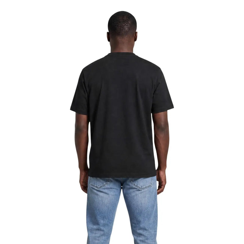 Calvin Klein schwarzes Herren-Kurzarmshirt mit Rundhalsausschnitt t-shirt Aus Baumwolle gefertigt, für den Alltag.