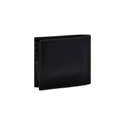 Calvin Klein Schwarze Herren-Geldbörse aus Leder mit glatter, glänzender Oberfläche und dezenten Ziernähten, Maße: 11 x 9,5 cm