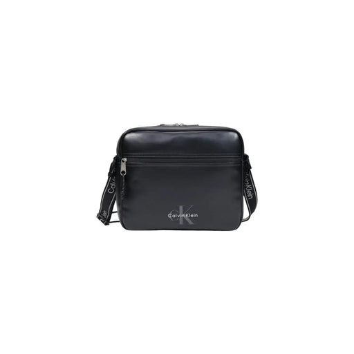 Calvin Klein Herren-Laptoptasche aus robustem Webmaterial mit markantem Logo in Schwarz, elegantem, minimalistischem Design und dezentem Logo auf der Vorderseite