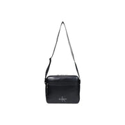 Calvin Klein Schwarze Herren-Laptoptasche mit auffälligem Logo, elegantem minimalistischem Design und charakteristischem Logo auf der Vorderseite