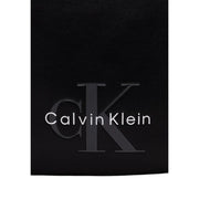 Calvin Klein Herren-Umhängetasche aus schwarzem Leder mit markantem Logo und 17 cm Breite