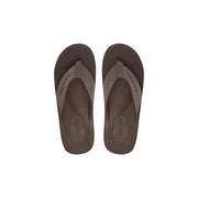 Calvin Klein Braune Herren-Flip-Flops aus Polyester mit strukturierter Sohle und passendem Riemen für die Freizeit.