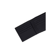 Calvin Klein Schwarze Herren-Geldbörse aus Leder mit Reißverschluss, mehreren Kartenfächern und minimalistischem Design, Maße: 7 x 9 cm