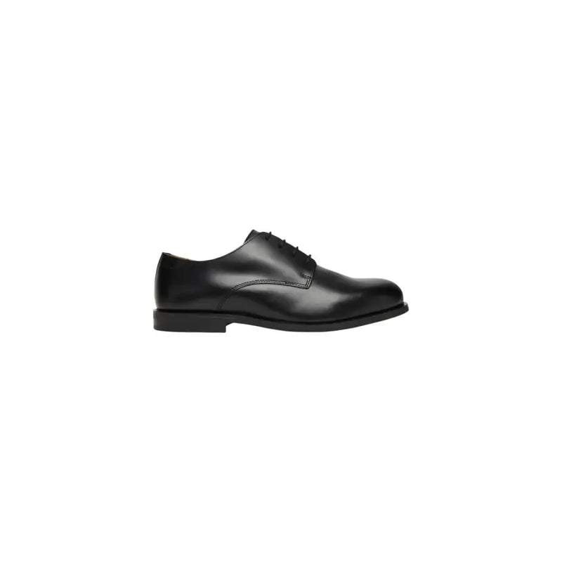 Calvin Klein Elegante schwarze Herren-Schnürschuhe aus Leder mit polierter Oberfläche und klassischem Oxford-Stil