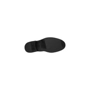 Schwarze Gummisohle mit glatter, matter Oberfläche und erhöhtem Absatz an Calvin Klein Herren-Schnürschuhen aus Leder, schwarz, HM0HM02056