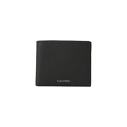 Black Calvin Klein men wallet with textured leather finish and subtle stitching details