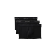 Black Calvin Klein boxer briefs with a subtle white logo band designed for men underwear