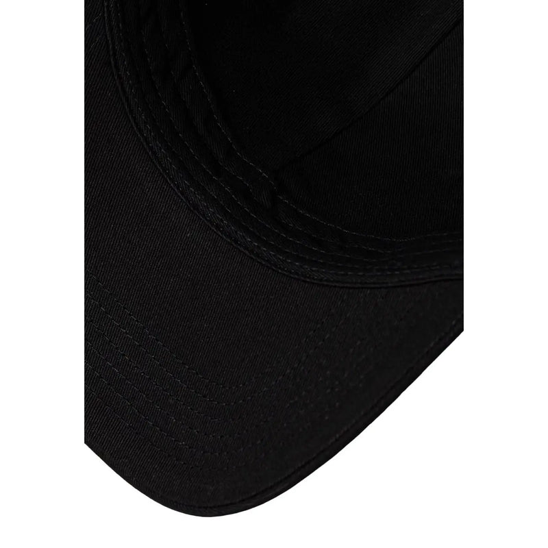 Calvin Klein Schwarze Trucker-Cap mit Monologo für Herren, aus Baumwolle mit Ziernähten und gebogenem Schirm für den Freizeitbereich.