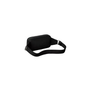 Calvin Klein Schwarze, perforierte Herren-Bauchtasche aus strukturiertem Polyurethan mit minimalistischen, silberfarbenen Beschlägen