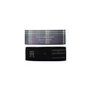 Calvin klein men socks 3 pack black cotton stripe in tommy hilfiger plaid packaging black box regular fit