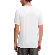 Calvin Klein Herren weiße Baumwolle t-shirt mit schlichtem Rundhalsausschnitt und kurzen Ärmeln für lässige Kleidung