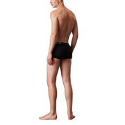 Black calvin klein men underwear briefs with subtle white logo trim on waistband designed for comfort and style