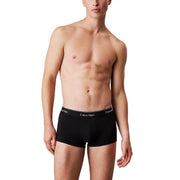 Black Calvin Klein men underwear boxer briefs with a white logo band designed for comfort and daily wear