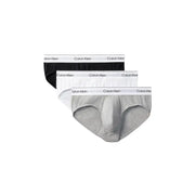 Calvin Klein Herren-Unterhosen in Schwarz, Weiß und Hellgrau mit charakteristischem elastischem Bund
