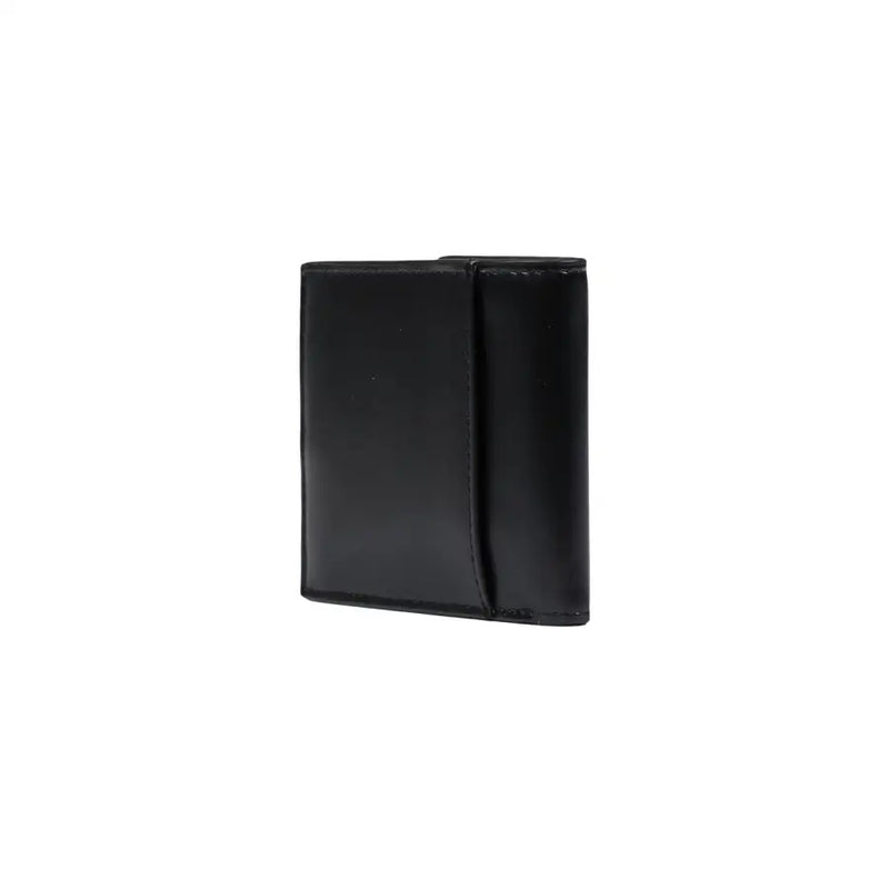 Calvin Klein Herren-Geldbörse aus schwarzem Leder, dreifach faltbar, mit elegantem, minimalistischem Design und präziser Kantennaht.