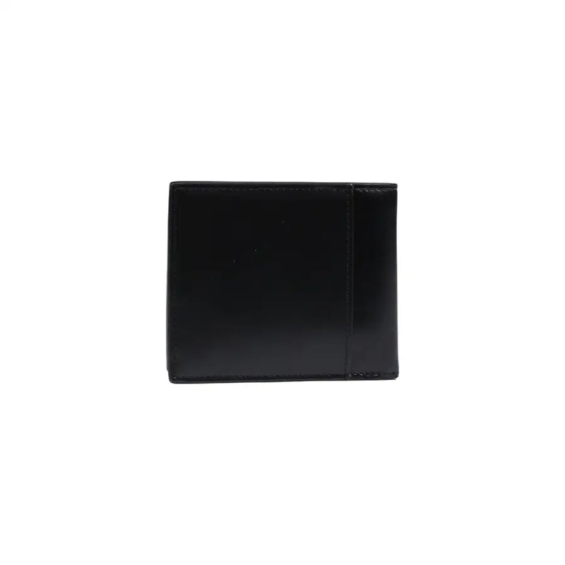 Calvin Klein Herren-Geldbörse aus schwarzem Leder mit elegantem, minimalistischem Design und präziser Kantennaht