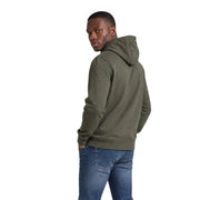 Calvin Klein Herren-Hoodie aus olivgrüner Baumwolle mit weicher, lässiger Passform und gerippten Bündchen