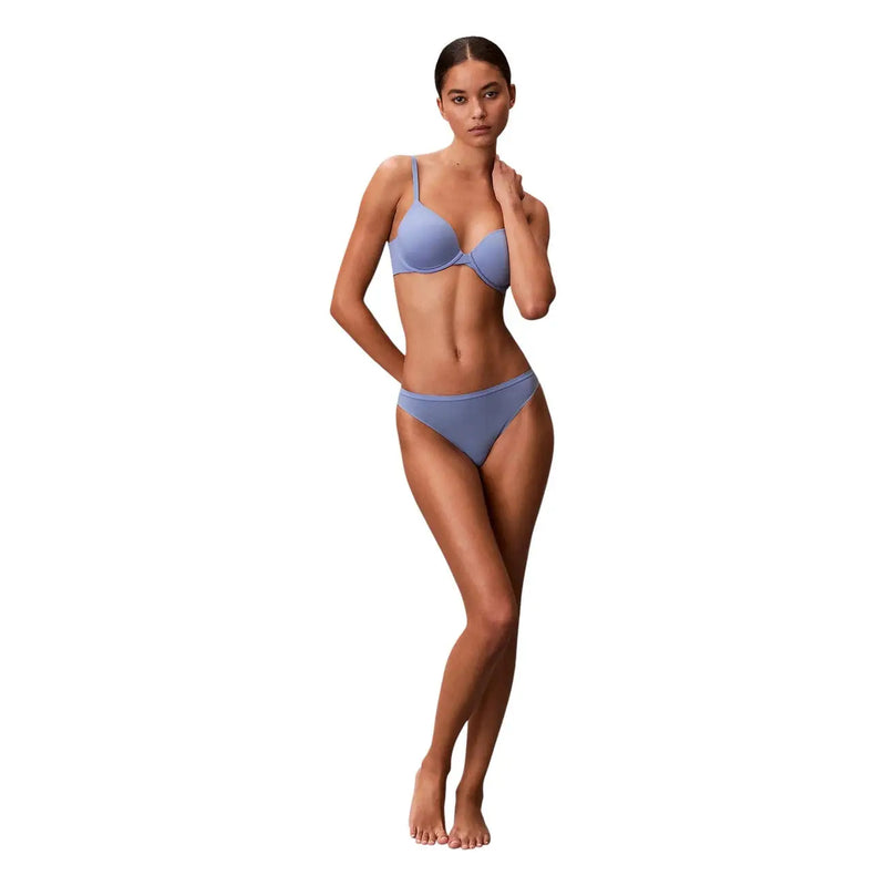 Ein nahtloses BH- und Slip-Set in weichem Lavendel aus Polyamid von Calvin Klein Damen hellblaue Bikini-Unterwäsche